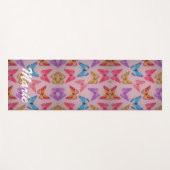 Kleurrijke vliegende vlinder yogamat (Voorkant (horizontaal))