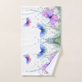 Kleurrijke Vliegende Vlinders Badhanddoek Set Bad Handdoek (Handdoek)