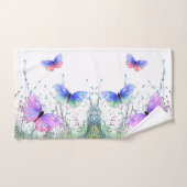 Kleurrijke Vliegende Vlinders Badhanddoek Set Bad Handdoek (Handdoek)