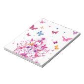 Kleurrijke Vliegende Vlinders met Crown Art Print/ Notitieblok (Linkerzijde)