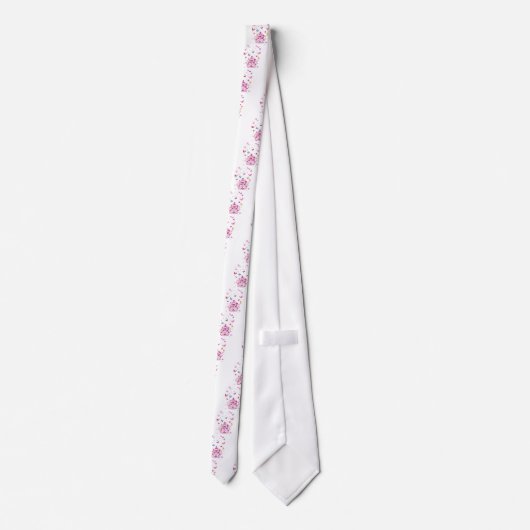 Kleurrijke Vliegende Vlinders met Crown Art Print Stropdas (Achterkant)