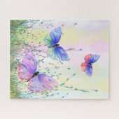 Kleurrijke Vliegende Vlinders Puzzel Lente Vreugde Legpuzzel (Horizontaal)