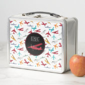 Kleurrijke vliegtuigen patroon aangepaste naam (In situ)