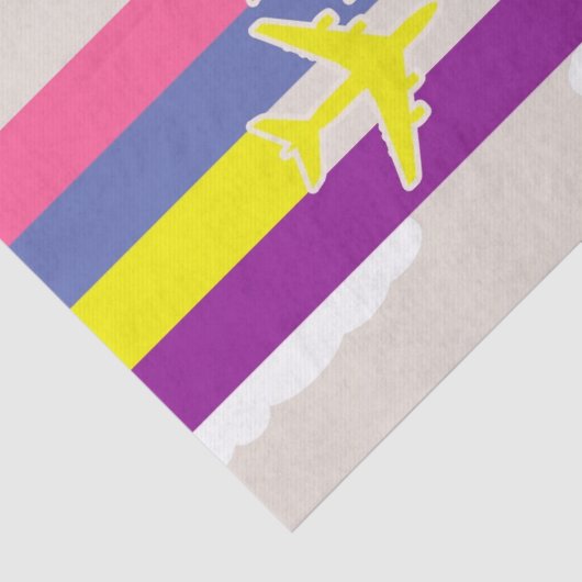 Kleurrijke vliegtuigen tissuepapier (Detail)