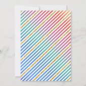 Kleurrijke vlinder Baby shower uitnodiging (Achterkant)