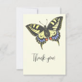 kleurrijke vlinder bedankkaart (Voorkant)