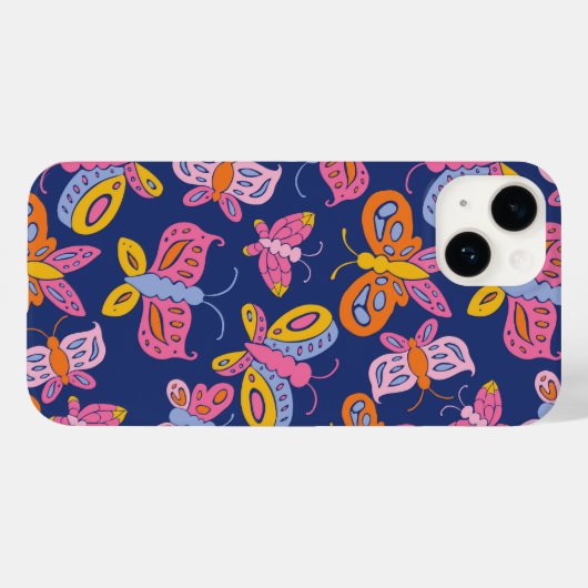 kleurrijke vlinder Case-Mate iPhone case (Achterkant (horizontaal))