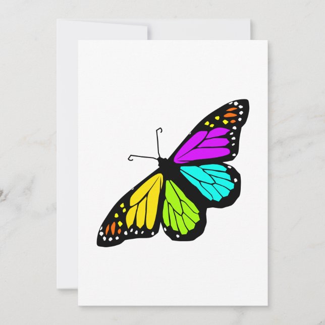 Kleurrijke vlinder clipart (Voorkant)