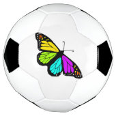 Kleurrijke vlinder clipart voetbal (Gedraaid)