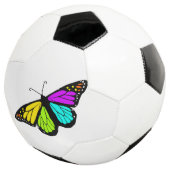 Kleurrijke vlinder clipart voetbal (Drie kwart)