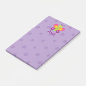 Kleurrijke vlinder gepersonaliseerde post-it notit post-it® notes (Schuin)