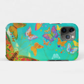 , kleurrijke vlinder Gold Waterverf Case-Mate iPhone Case (Achterkant (horizontaal))