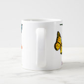 Kleurrijke vlinder grote koffiekop (Achterkant)