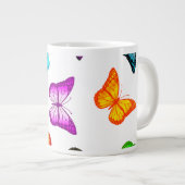Kleurrijke vlinder grote koffiekop (Voorkant rechts)