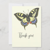 kleurrijke vlinder Hartelijk dank Kaart (Voorkant)
