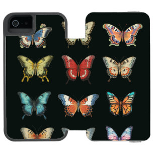 Kleurrijke Vlinder iPhone Portemonnee Hoes