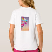 Kleurrijke vlinder kinder t-shirts (Achterkant)