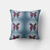 Kleurrijke vlinder kussen (Achterkant)