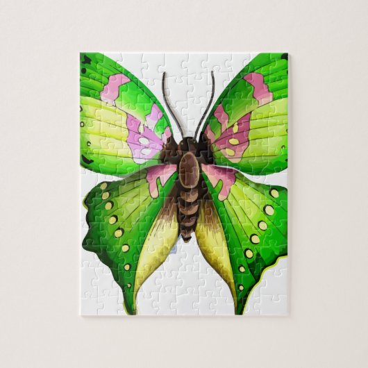 Kleurrijke vlinder legpuzzel (Verticaal)