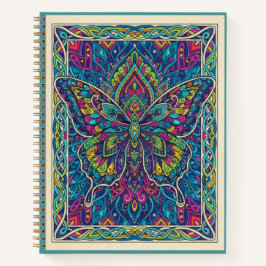 Kleurrijke Vlinder Mandala Sierlijke Zentangle Dag Notitieboek