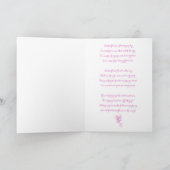 Kleurrijke vlinder met een Schattige gedicht Kaart (Binnen)