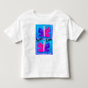 Kleurrijke Vlinder Miami Filter Basic Kinder Shirts