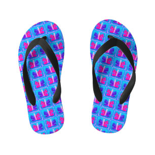 Kleurrijke Vlinder Miami Filter Basic Kinder Teenslippers