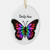  kleurrijke vlinder op maat voor kerstmis keramisch ornament (Rechts)