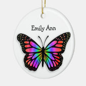  kleurrijke vlinder op maat voor kerstmis keramisch ornament (Links)