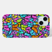 Kleurrijke Vlinder Patroon Telefoon Case (Achterkant (horizontaal))