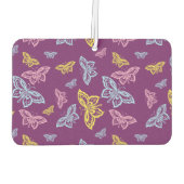 Kleurrijke vlinder Personaliseert patroon Luchtverfrisser (Achterkant)