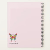 Kleurrijke Vlinder Planner (Achterkant)