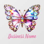 kleurrijke vlinder raamsticker (Vel)