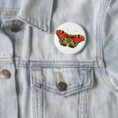 Kleurrijke vlinder ronde button 5,7 cm (In situ)