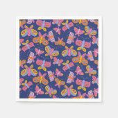 kleurrijke vlinder servet (Voorkant)