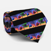 Kleurrijke vlinder snijdt het schilderen - Meerder Stropdas (Opgerold)