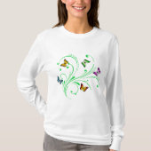 Kleurrijke vlinder t-shirt (Voorkant)