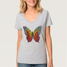Kleurrijke Vlinder T-shirt