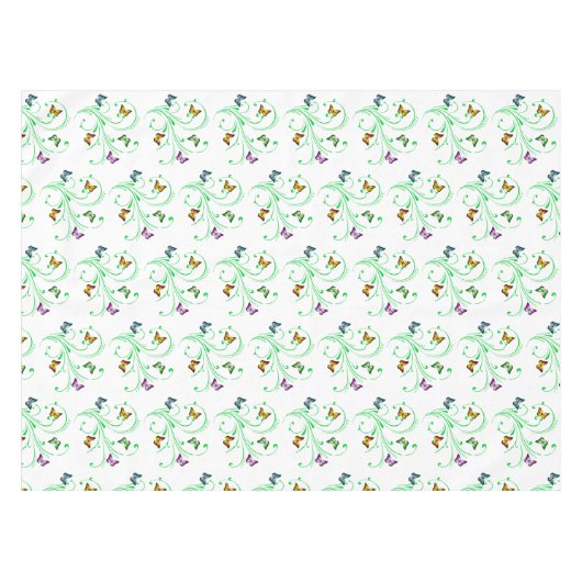 Kleurrijke vlinder tafelkleed (Voorkant (Horizontaal))