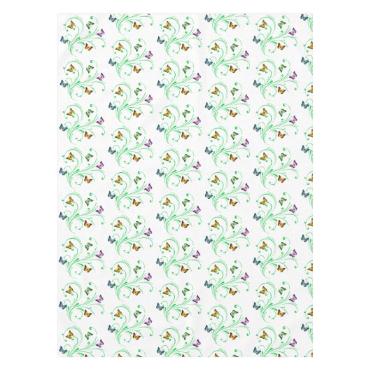 Kleurrijke vlinder tafelkleed (Voorkant)