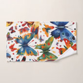 Kleurrijke Vlinder tekening Bad Handdoek (Handdoek)