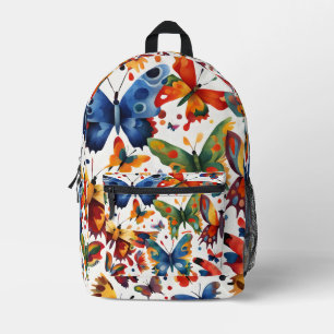 Kleurrijke Vlinder tekening Bedrukte Rugzak