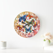 Kleurrijke Vlinder tekening Grote Klok (Huis)