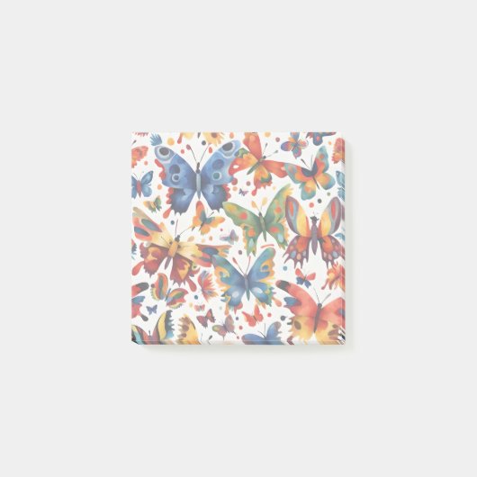 Kleurrijke Vlinder tekening Post-it® Notes (Voorkant)