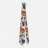 Kleurrijke Vlinder tekening Stropdas (Voorkant)