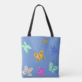 Kleurrijke Vlinder Tote Bag (Achterkant)