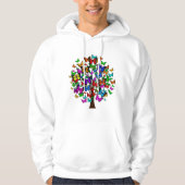 Kleurrijke vlinderboom hoodie (Voorkant)