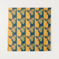 Kleurrijke vlinderdecoratie met bloemmotieven