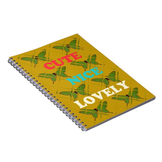 Kleurrijke vlinderdecoratie: Schattige, mooi en mo Notitieboek (Rechterzijde)