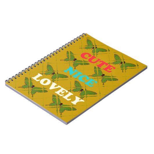 Kleurrijke vlinderdecoratie: Schattige, mooi en mo Notitieboek (Linkerzijde)